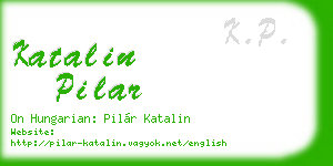 katalin pilar business card